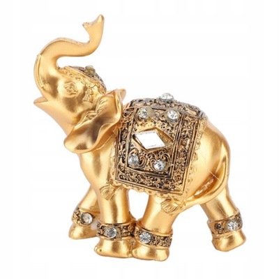 figurka dekoracja złoty słoń