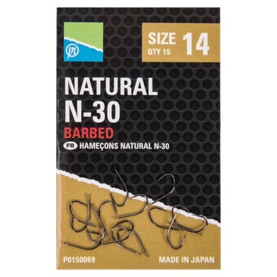 Haczyki Z Zadziorem Preston Natural Hooks r. 14