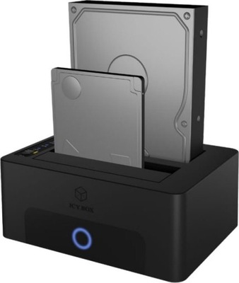 Icy Box IB-1232CL-U3 2x2,5" lub 3,5" SATA HDD, UASP & SATA III