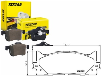 Тормозные колодки тормозные toyota перед camry 06- aurion tex фото №1