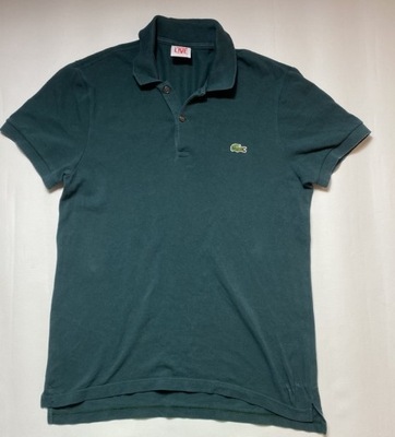 LACOSTE LIVE ORYGINALNE ZIELONE POLO S/M