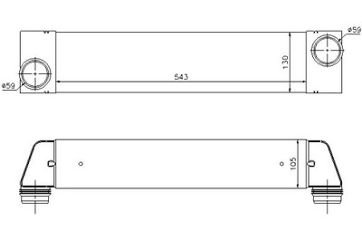 Nissens 96657 радиатор воздуха наддувочный фото №1