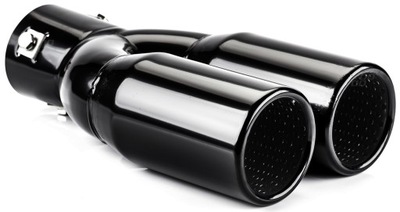 END SILENCER FACING EXHAUSTION SPORT DOUBLE BLACK TWO-TUBE FOR AUTO  