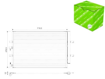 KONDENSATORIUS KONDICIONAVIMO FORD TOURNEO CUSTOM V362 TRANSIT CUSTOM V362 