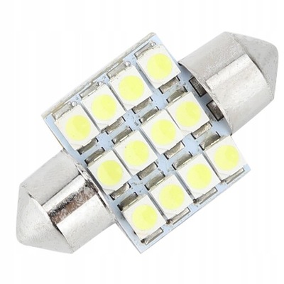 20 PIEZAS 31MM AUTO SÚPER BRIGHT 12SMD 1210  