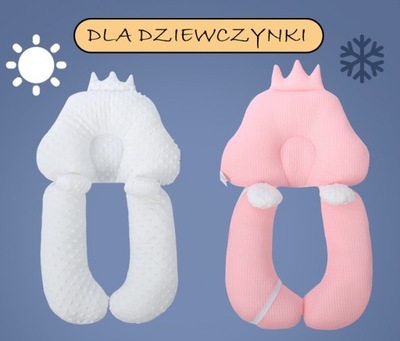 PODUSZKA NIEMOWLĘCA ROGAL ORTOPEDYCZNA ZABEZPIECZAJĄCA PODUSZKA DLA MALUSZK