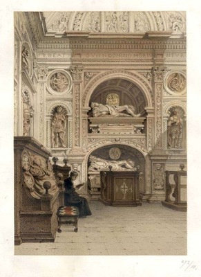 F. Stroobant: Kaplica Zygmuntowska na Wawelu 1859