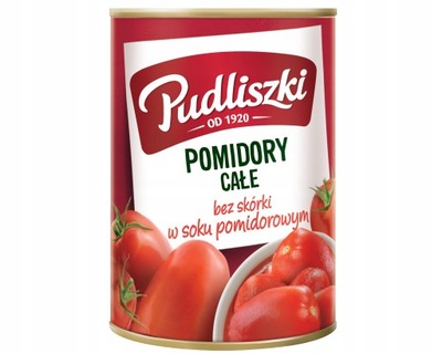 Pudliszki Pomidory całe w soku pomidorowym 400g