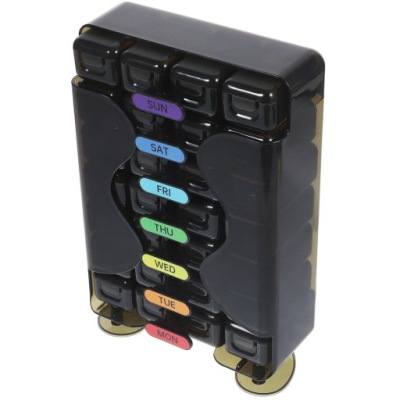 ORGANIZER PODRÓŻNY NA LEKI Z PRZEGRÓDKAMI - ŁATWY W UŻYCIU