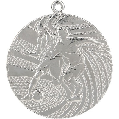 Medal srebrny- piłka nożna - medal stalowy 2cm