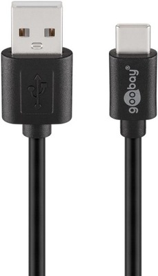 Kabel Goobay USB 2.0 Typ A do USB-C 1.8m z szybkim ładowaniem 3A