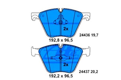 ATE КОЛОДКИ HAM. BMW P. 5/7/X5/X6 3,0-6,0 09-