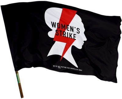 Flaga Protest Strajk Piekło Kobiet 112x70cm STK3.1
