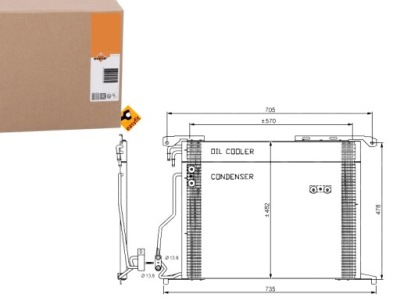 Nrf 35578 конденсатор, кондиціонер фото №1