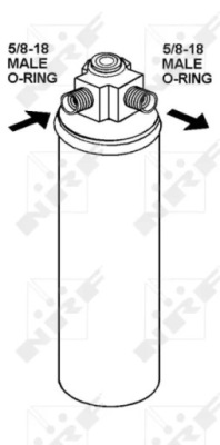 33287/nrf осушувач кондиціонера porsche 911 88-94 фото №1