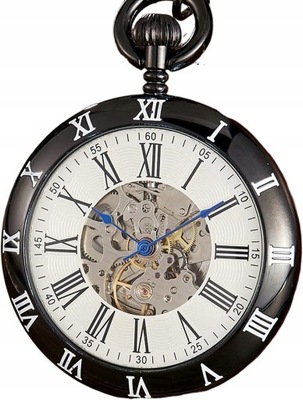 Zegarek kieszonkowy automatyczny mechaniczny zegar