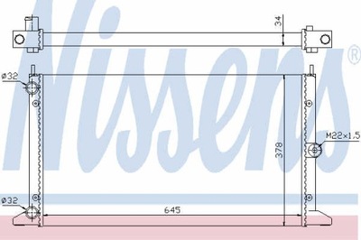 РАДИАТОР ВОДЫ NISSENS 67305