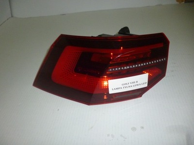 Vw golf viii 8 лампа задняя задняя led lh фото №1