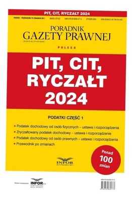 PIT, CIT, RYCZAŁT 2024 PODATKI-PRZEWODNIK.. PRACA ZBIOROWA