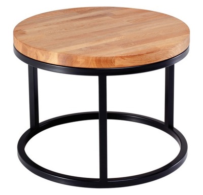 Metalowy stolik z drewnianym blatem !HIT!