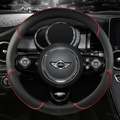 LEATHER PROTECTION STEERING WHEEL CAR FROM MIKROFIBRY FOR MINI COOPER R50 R55 R56  