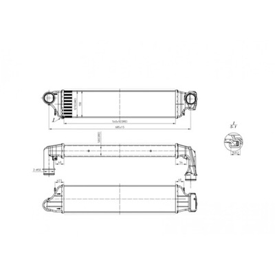 RADUADOR AIRE DE CARGA HART 612 719  