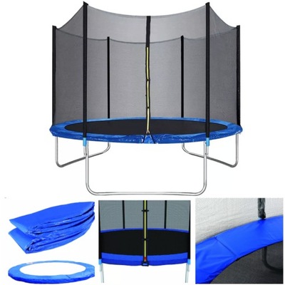 TRAMPOLINA Z SIATKĄ OGRODOWA 183CM 6FT DO OGRODU