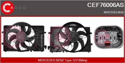 Casco cef76006as двигатель электрический, вентилятор радиатора фото №1