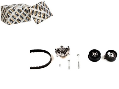 Hepu pk09560 насос водяна + набір ремінь розподільного валу фото №1