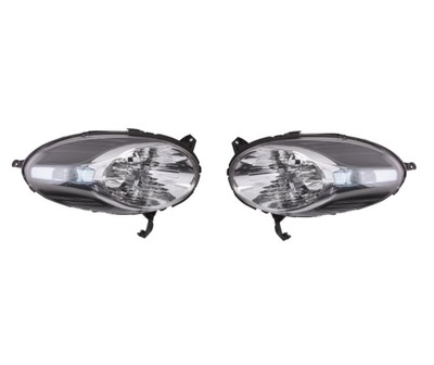 NISSAN MICRA 07-10 REJILLAS FAROS H4 JUEGO TYC  