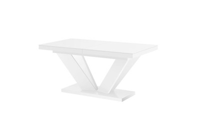 Stół rozkładany VIVA 2 biały | wysoki połysk