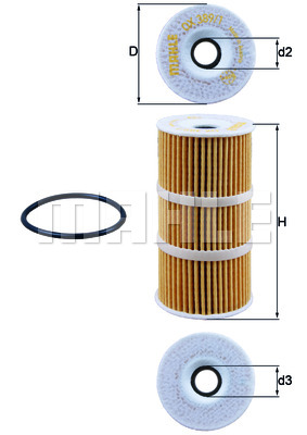 ФІЛЬТР МАСЛА KNECHT OX 389/1D OX3891D