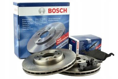 КОЛОДКИ + ДИСКИ ТОРМОЗНЫЕ ЗАД BOSCH VW TOURAN II 2 5T1 272MM