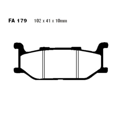 КОЛОДКИ ТОРМОЗНЫЕ SFA179HH YAMAHA XP YP EBC 2001-04