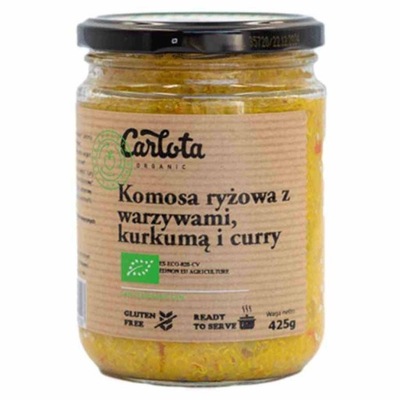 Quinoa z warzywami kurkumą i curry BIO 425g Carlota Organic