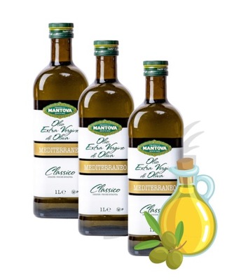 Oliwa z oliwek 100% Extra Vergine 3x1l Mantova Oliwa