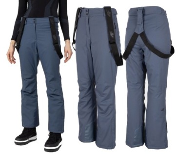 DAMSKIE spodnie narciarskie 4F SPDN001 GRANAT / S