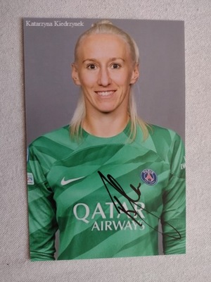 Zdjęcie 10x15 autograf PSG Katarzyna Kiedrzynek