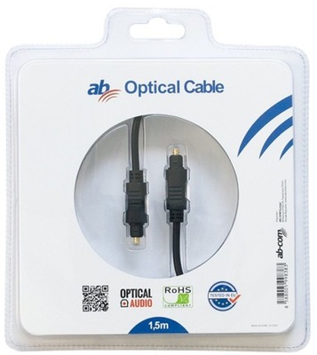 Kabel optyczny 1,5 m AB-COM toslink - toslink T-T