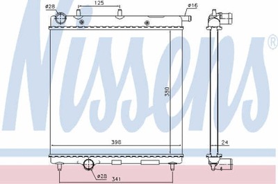 РАДИАТОР ВОДЫ NISSENS 61278