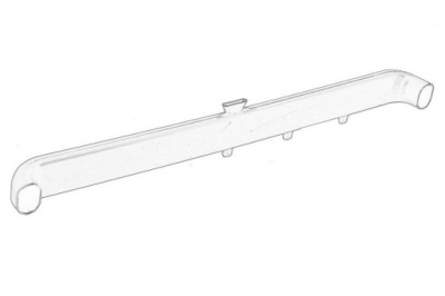 Труба обдув оригінальний номер daf 1655105 фото №1