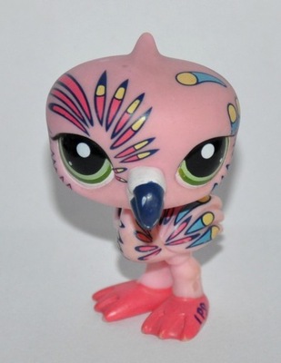 Littlest Pet Shop ptak ptaszek flaming #1438