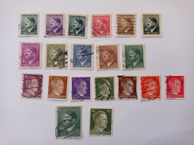 Adolf Hitler - znaczki pocztowe - Cechy-Morava - Deutsches Reich - 20 sztuk