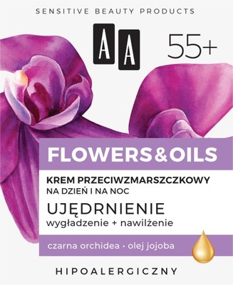 AA Flowers & Oils 55+ Krem przeciwzmarszczkowy