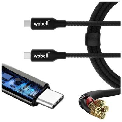 Kabel do ładowania typ C przewód USB-C - USB-C ładowanie mocny szybki QC PD