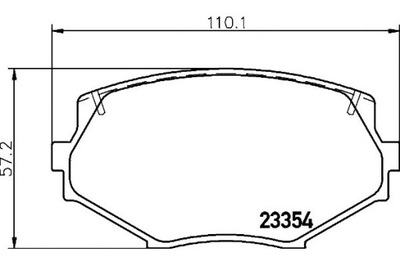 КОЛОДКИ ТОРМОЗНЫЕ HELLA PAGID NAY533232 NAY53323Z A