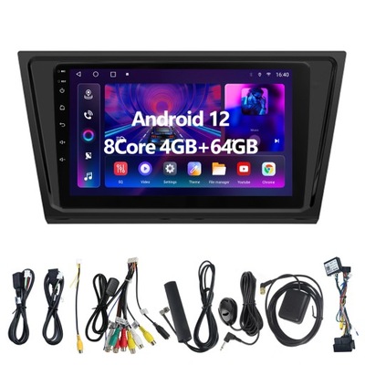 RADIO DE AUTOMÓVIL 2DIN ANDROID GPS PARA VW VOLKSWAGEN BORA 2016 2017 2018  