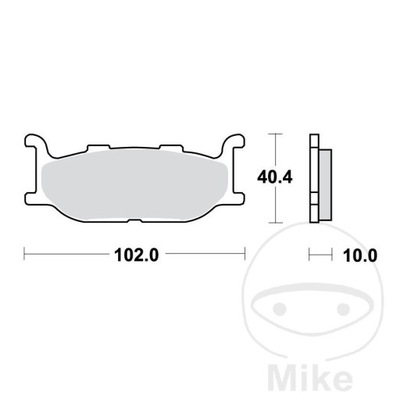 PADS BRAKE FRONT TRW MCB640  