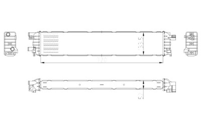 NRF RADUADOR DEL MOTOR DE AGUA AUDI A4 ALLROAD B8 A4 B8 A5 A6 ALLROAD C7  