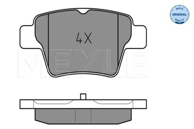 ZAPATAS DE FRENADO PEUGOET T. 307 00-/C4 04- 0252415017 MEYLE  